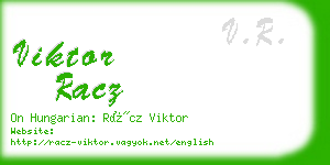 viktor racz business card